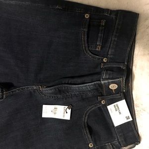 Express crop flare high rise jeans